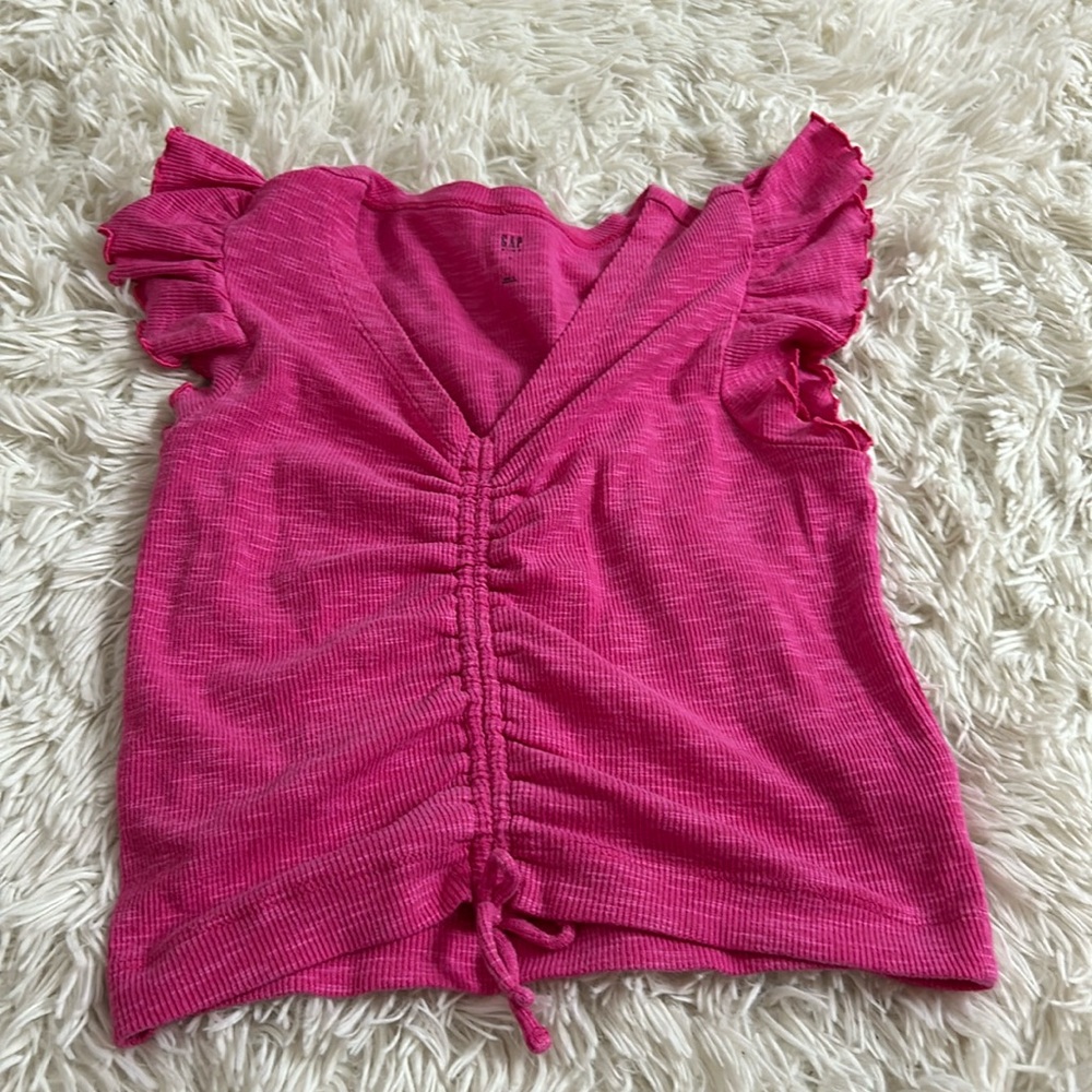 Kids gap brand, pink flowy shirt